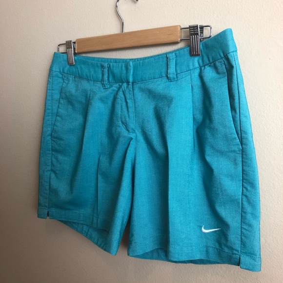 Nike Golf Teal Womens Shorts Dri-fit Regular, B18 - Picture 2 of 6